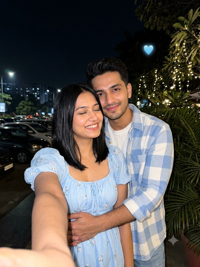 Cute Couple Night Selfie Prompt
